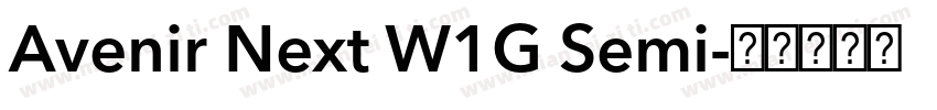 Avenir Next W1G Semi字体转换